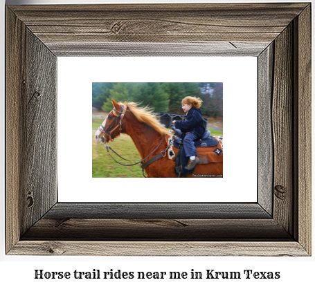 horse trail rides near me in Krum, Texas